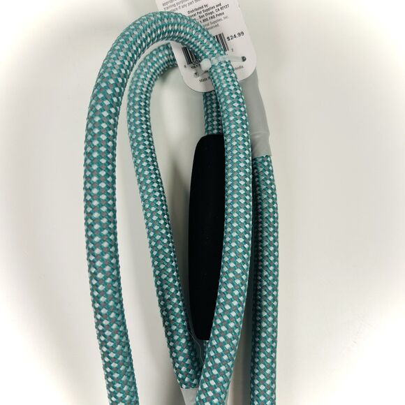 YOULY Reflective Teal Small Dog Leash 5ft Rope Lead Comfort Handle 1/4“ Diameter - Picture 7 of 12